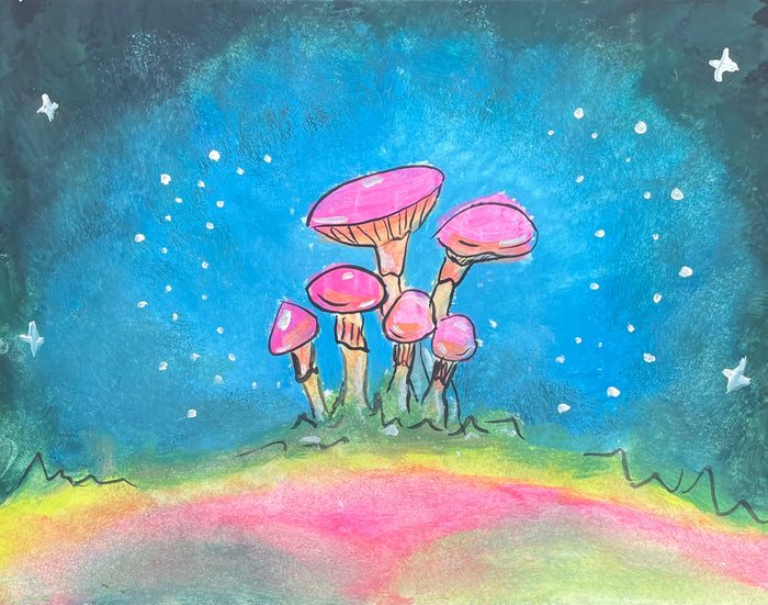 Neon Mushrooms