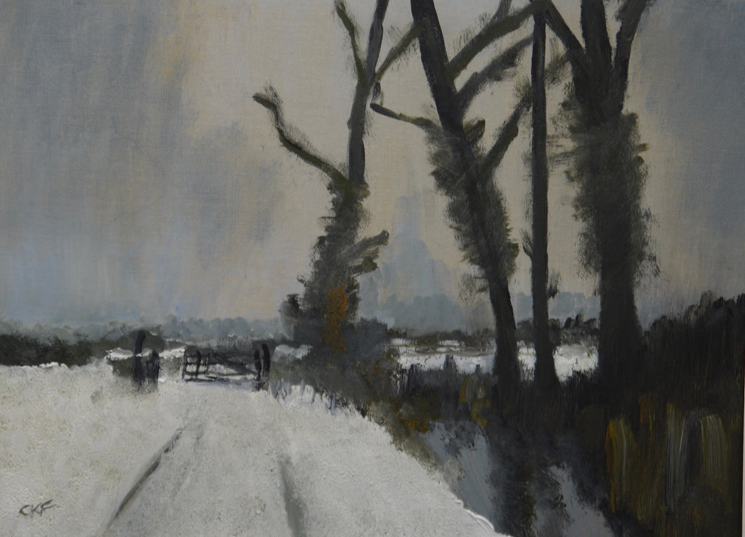 Study of “ Winter Landscape, Norfolk” after Edward Seago (1910–1974)