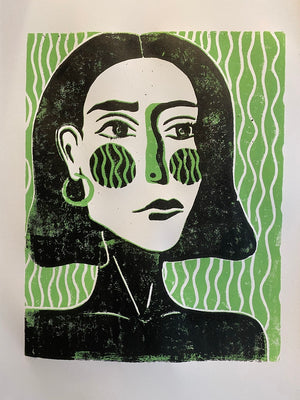 Swirly girl green