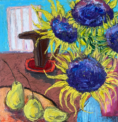 Sunflowers and Pears