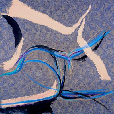 Abstract Body III (Paisley & Navy)