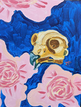 Load image into Gallery viewer, Owl Skull and Peonies
