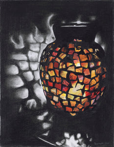 Glowing Mosaic Vase