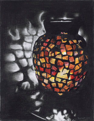 Glowing Mosaic Vase