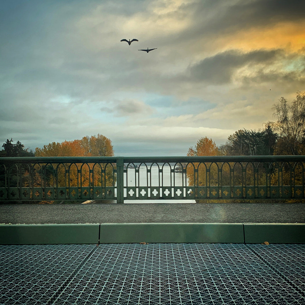 Sunrise on the bridge