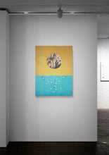 Load image into Gallery viewer, Sunfest (palm print on yellow &amp; turquoise)
