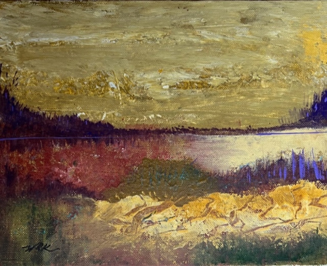 Green Sky over Water