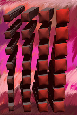 red squares in 3D
