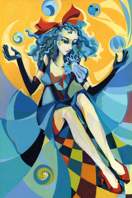 Girl with Blue Hair