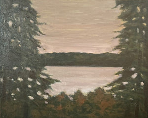 "Winter Sunset, Puget Sound"