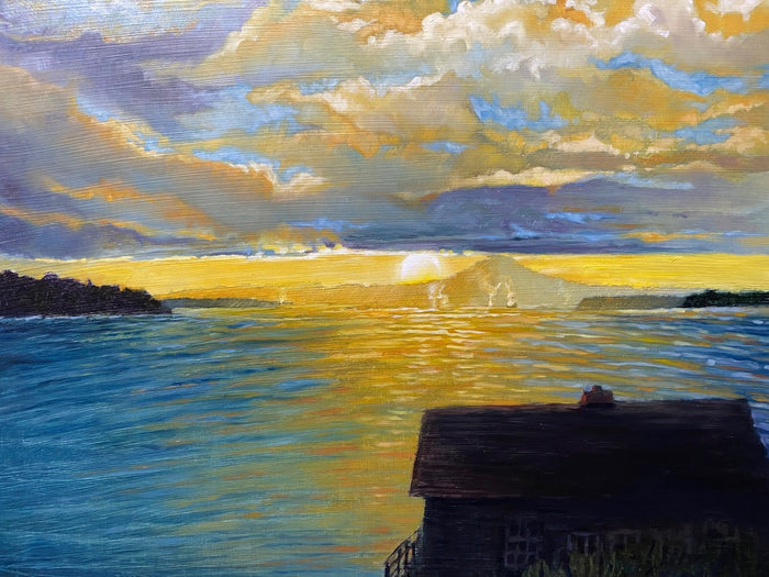 Then God smiled, And the darkness rolled up on one side